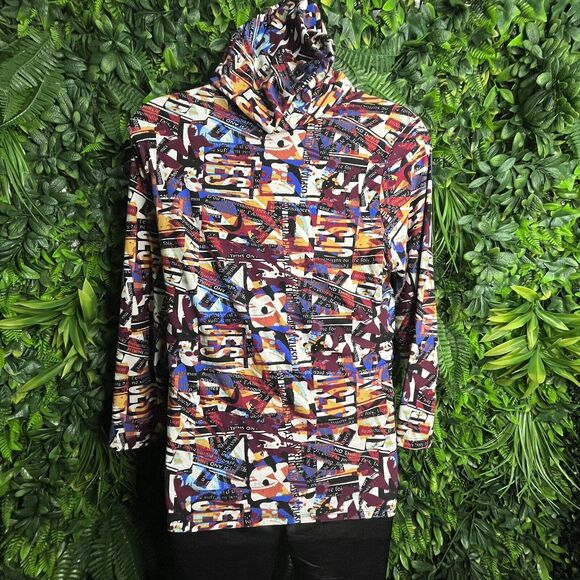 Eye Candy Tops Women 3XL Red Shirt Printed Graphic Hoodie Long Sleeve 0151 - Picture 6 of 9